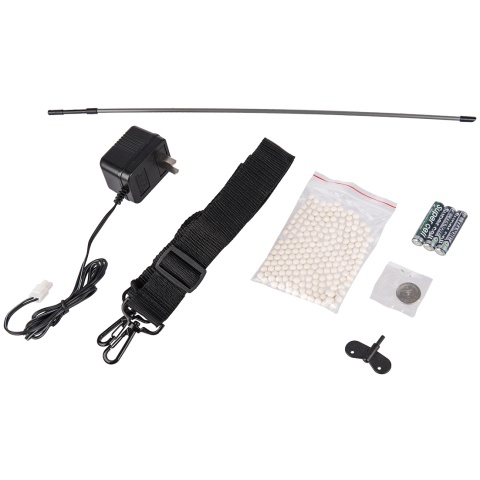 DE M4 CQC Fully Automatic Electric AEG Rifle w/ Flashlight and Scope