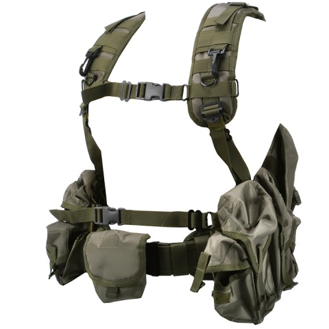 Jagun Tactical Russian Smersh Airsoft Chest Rig  - OD GREEN