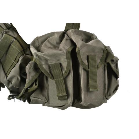 Jagun Tactical Russian Smersh Airsoft Chest Rig  - OD GREEN