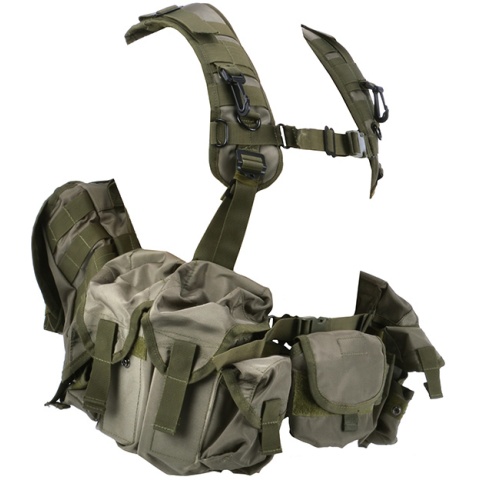 Jagun Tactical Russian Smersh Airsoft Chest Rig  - OD GREEN