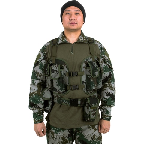 Jagun Tactical Load Bearing Vest LBV Chest Rig - PLA TYPE 07