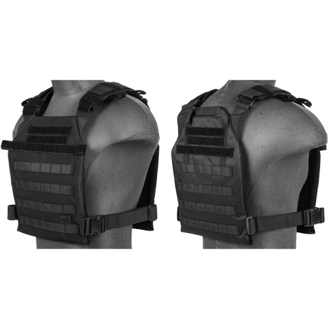 Lancer Tactical Polyester QR Lightweight Tactical Vest [Nylon] (Black)