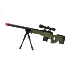 WellFire MK96 AWP Bolt Action Airsoft Sniper Rifle w/ Bipod - OD