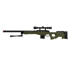 WellFire MK96 AWP Bolt Action Airsoft Sniper Rifle w/ Bipod - OD