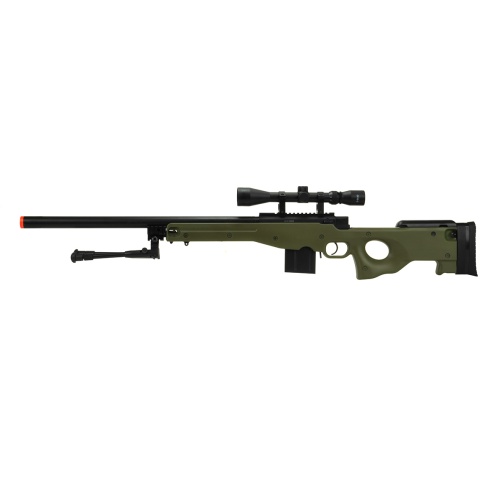 WellFire MK96 AWP Bolt Action Airsoft Sniper Rifle w/ Bipod - OD