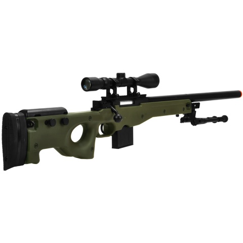 WellFire MK96 AWP Bolt Action Airsoft Sniper Rifle w/ Bipod - OD