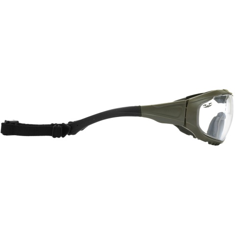 Valken Tactical Axis Tactical Goggles w/ Retention Strap - CLEAR