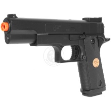 Double Eagle Delta Force Tactical M1911 Full Size Airsoft Spring Pistol (Color: Black)