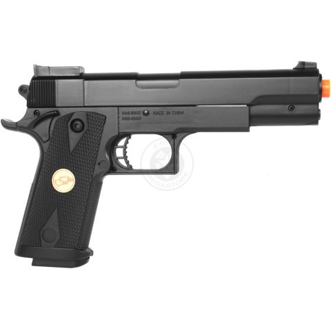Double Eagle Delta Force Tactical M1911 Full Size Airsoft Spring Pistol (Color: Black)
