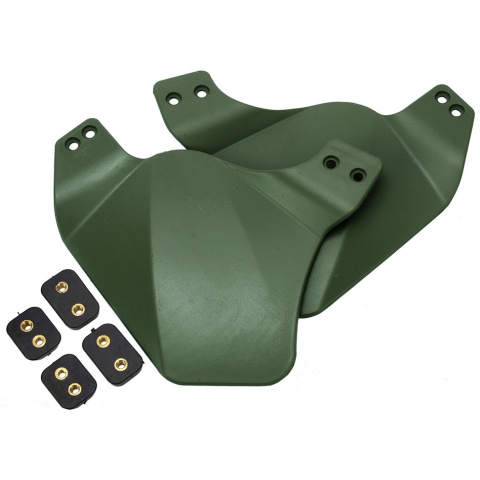 AMA Airsoft Ear Side Covers for BUMP Helmet - OD GREEN