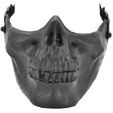 AMA Airsoft Tactical Lower Half Skeleton Face Mask - BLACK