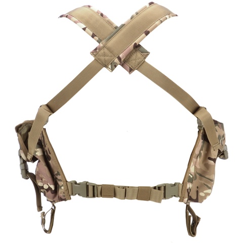 AMA 600D Lightweight Magazine Airsoft Chest Rig - LAND CAMO