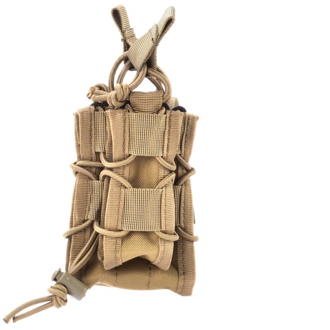 AMA 600D Rifle Magazine Pouch w/ Pistol Mag Pouch - TAN
