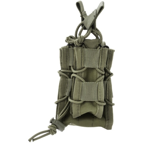 AMA 600D Rifle Magazine Pouch w/ Pistol Mag Pouch - OD GREEN