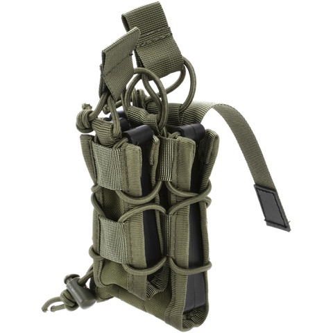 AMA 600D Rifle Magazine Pouch w/ Pistol Mag Pouch - OD GREEN