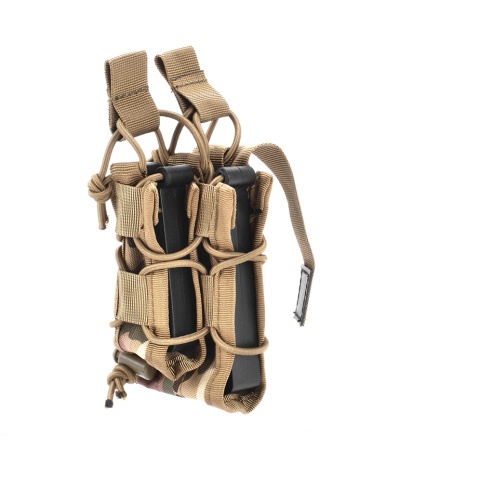 AMA 600D Rifle Magazine Pouch w/ Pistol Mag Pouch - LAND CAMO