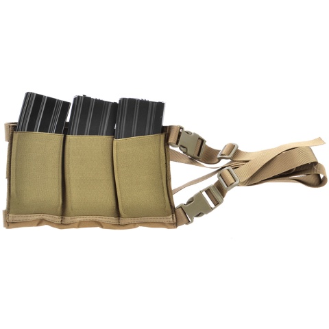 AMA Airsoft Six Magazine Tactical Hip Holder - TAN