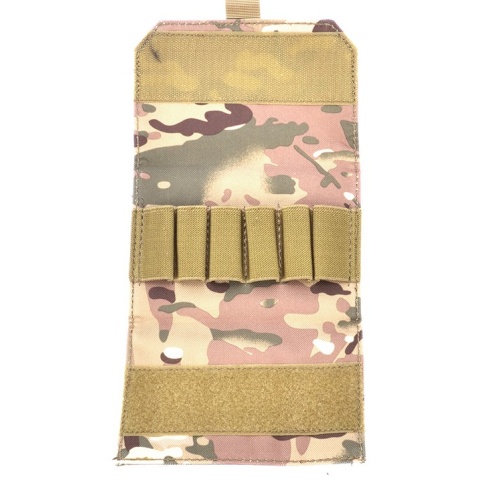 AMA 600D MOLLE Airsoft Shotgun 6-Shell Enclosed Holder - LAND CAMO
