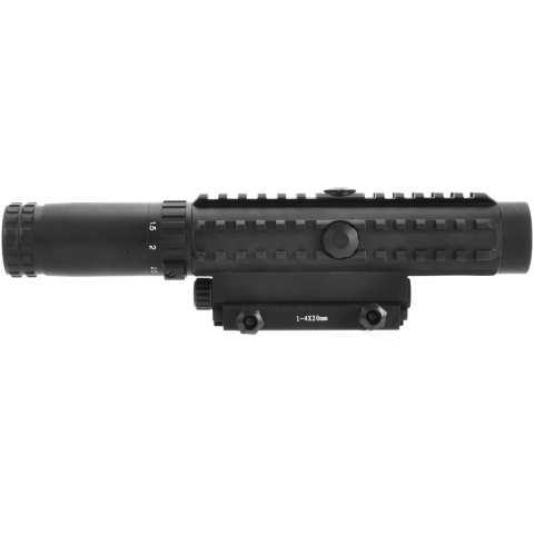 AMA Tactical 1-4x20 Airsoft Rifle Scope w/ 20mm Rails