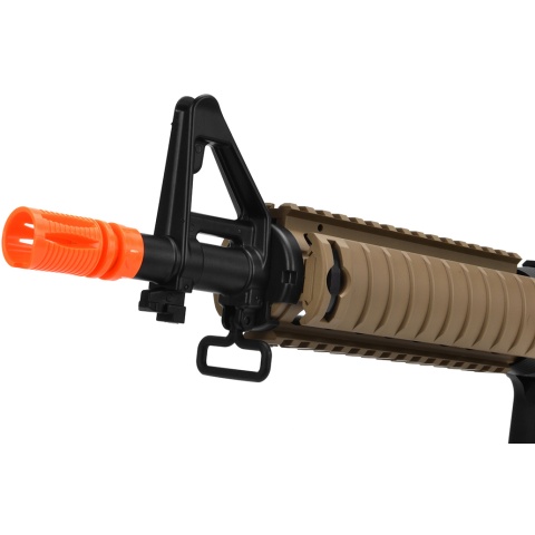 CYMA Colt M4A1 CQB-R AEG Military Service Rifle Replica - BLACK/TAN