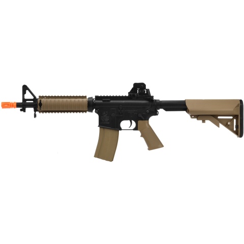 CYMA Colt M4A1 CQB-R AEG Military Service Rifle Replica - BLACK/TAN