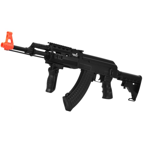 Lancer Tactical Airsoft Tactical AK-47 AEG w/ RIS and LE Stock - BLACK