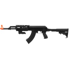 Lancer Tactical Airsoft Tactical AK-47 AEG w/ RIS and LE Stock - BLACK