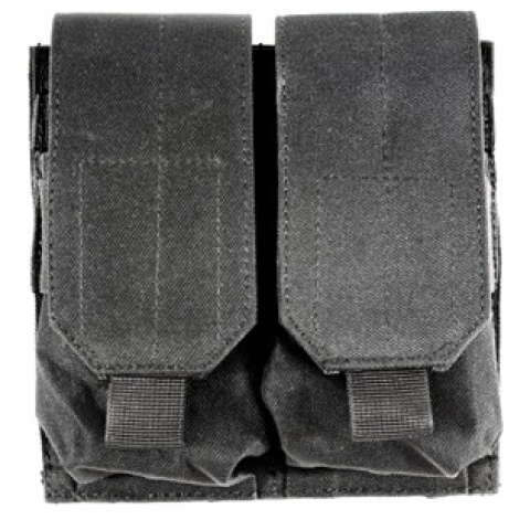 AMA 600D MOLLE Double Rifle Airsoft Magazine Pouch - BLACK