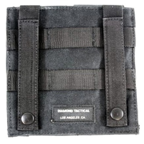 AMA 600D MOLLE Double Rifle Airsoft Magazine Pouch - BLACK