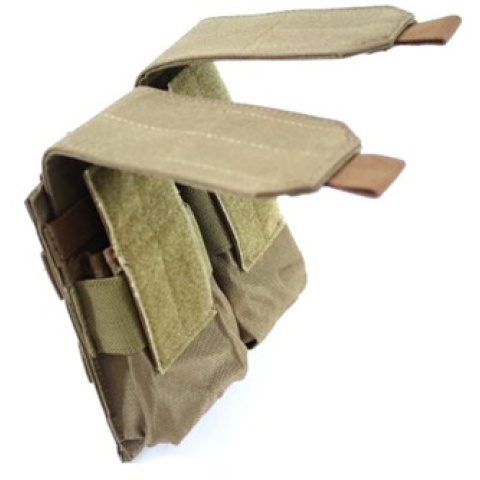 AMA MOLLE 600D Double Rifle Airsoft Magazine Pouch - COYOTE TAN
