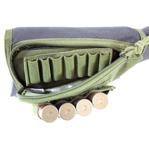 AMA Buttstock Airsoft Shotgun Shell Holder - OD GREEN