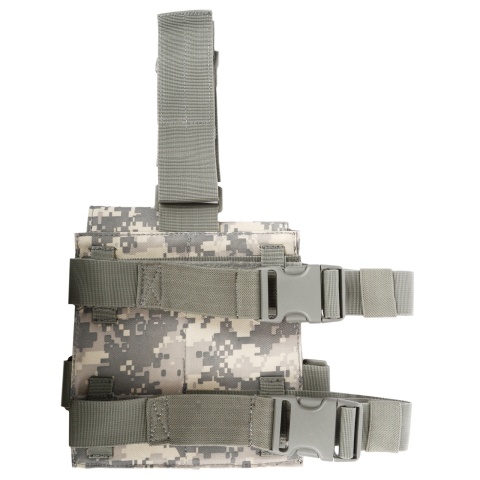 AMA Double M4 Airsoft Magazine Drop Leg Pouch - ACU
