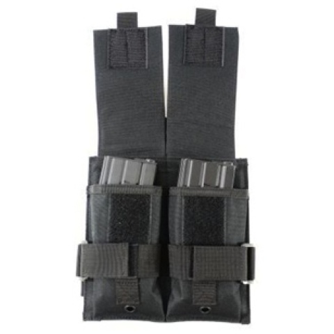 AMA Double M4 Airsoft Magazine Drop Leg Pouch - BLACK