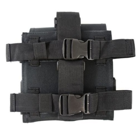 AMA Double M4 Airsoft Magazine Drop Leg Pouch - BLACK