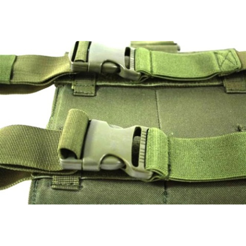 AMA Double M4 Airsoft Magazine Drop Leg Pouch - OD GREEN