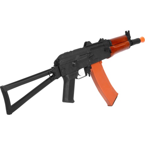 CYMA Full Metal AK-74UN Airsoft AEG Rifle - REAL WOOD