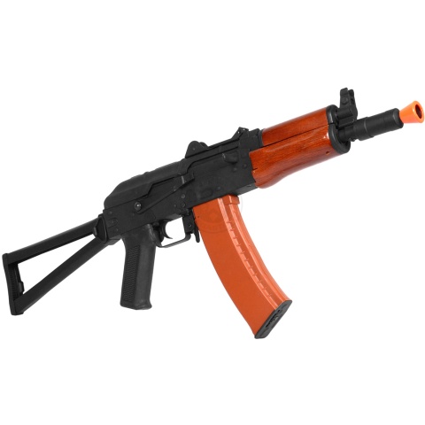 CYMA Full Metal AK-74UN Airsoft AEG Rifle - REAL WOOD