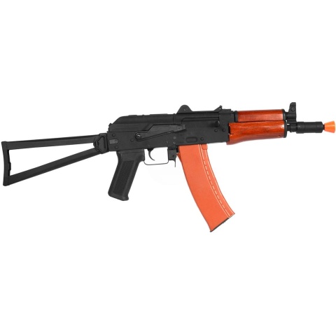 CYMA Full Metal AK-74UN Airsoft AEG Rifle - REAL WOOD