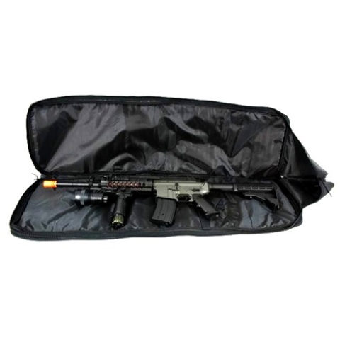 AMA 600D DualStor 38-Inch Deluxe Airsoft Gun Bag - BLACK