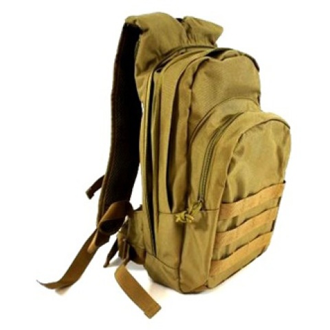 AMA MOLLE Alpha-7 Hydration Pack w/ Bladder - COYOTE TAN