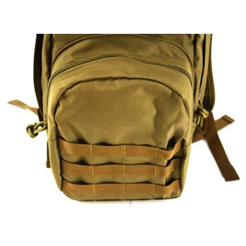 AMA MOLLE Alpha-7 Hydration Pack w/ Bladder - COYOTE TAN