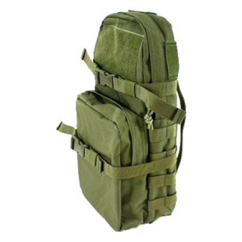AMA MOLLE Alpha-8 Hydration Pack w/ Bladder Storage - OD GREEN