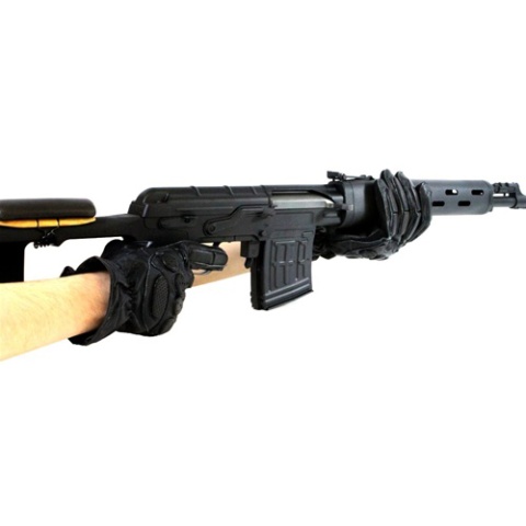 AMA Urban Assault Special Forces NyLex Airsoft Gloves - BLACK