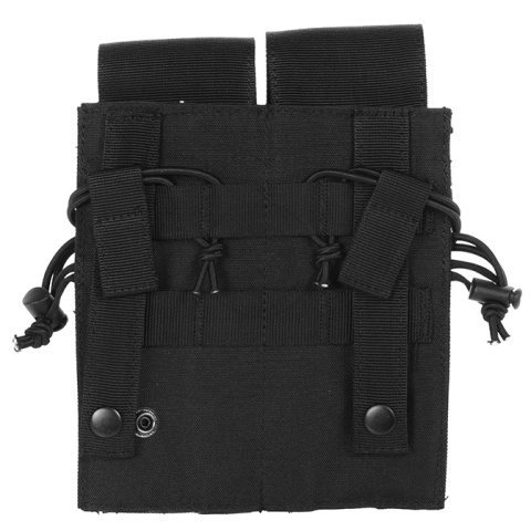 AMA 600D MOLLE G36 Double Rifle Airsoft Mag Pouch - BLACK