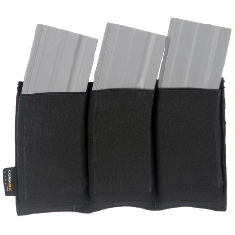 AMA Airsoft Triple M4 MOLLE Magazine Pouch - BLACK
