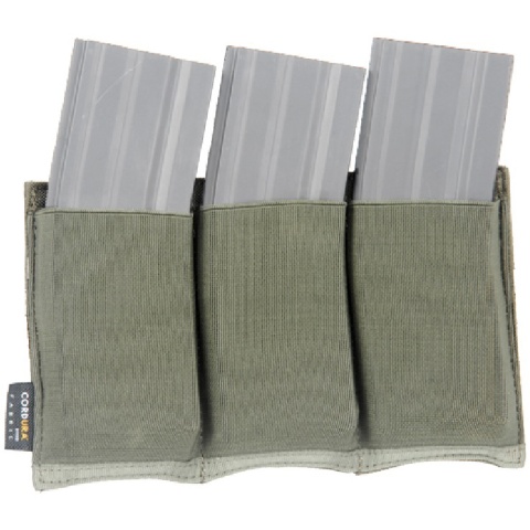 AMA Airsoft Triple M4 MOLLE Magazine Pouch - OLIVE DRAB