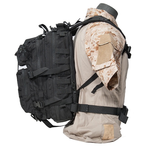 AMA Airsoft MOLLE Hydration Ready 3P Backpack - BLACK