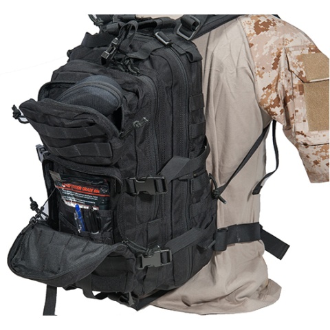 AMA Airsoft MOLLE Hydration Ready 3P Backpack - BLACK