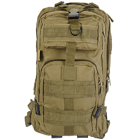 UK Arms Airsoft 600D Polyester Tactical Backpack - TAN