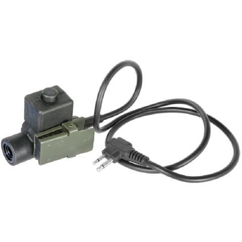 AMA Airsoft Motorola U94 03 Style 2-Pin PTT - BLACK